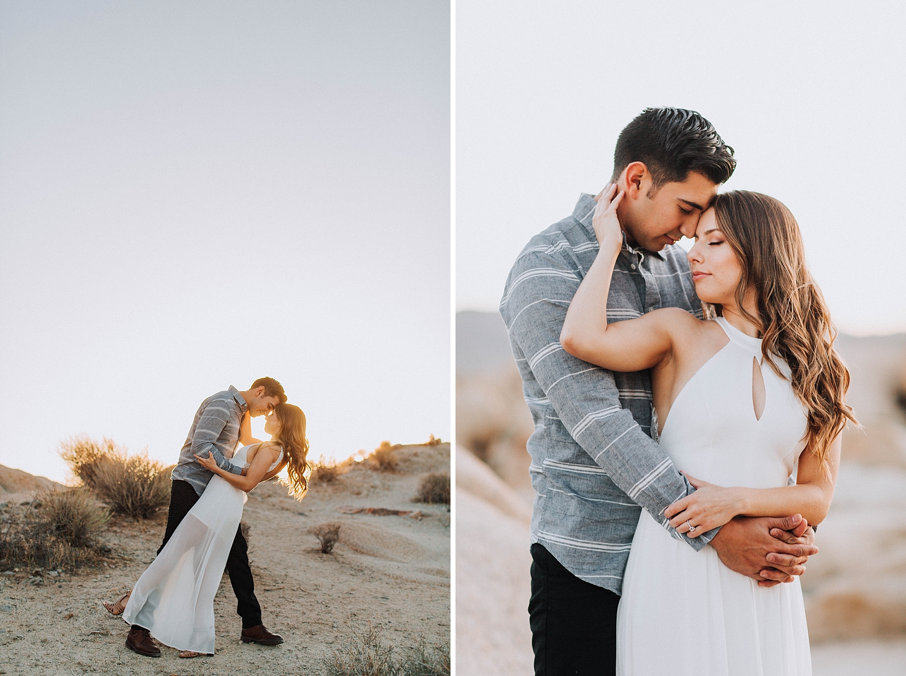 Joshua Tree Arch Rock Engagement Photos 