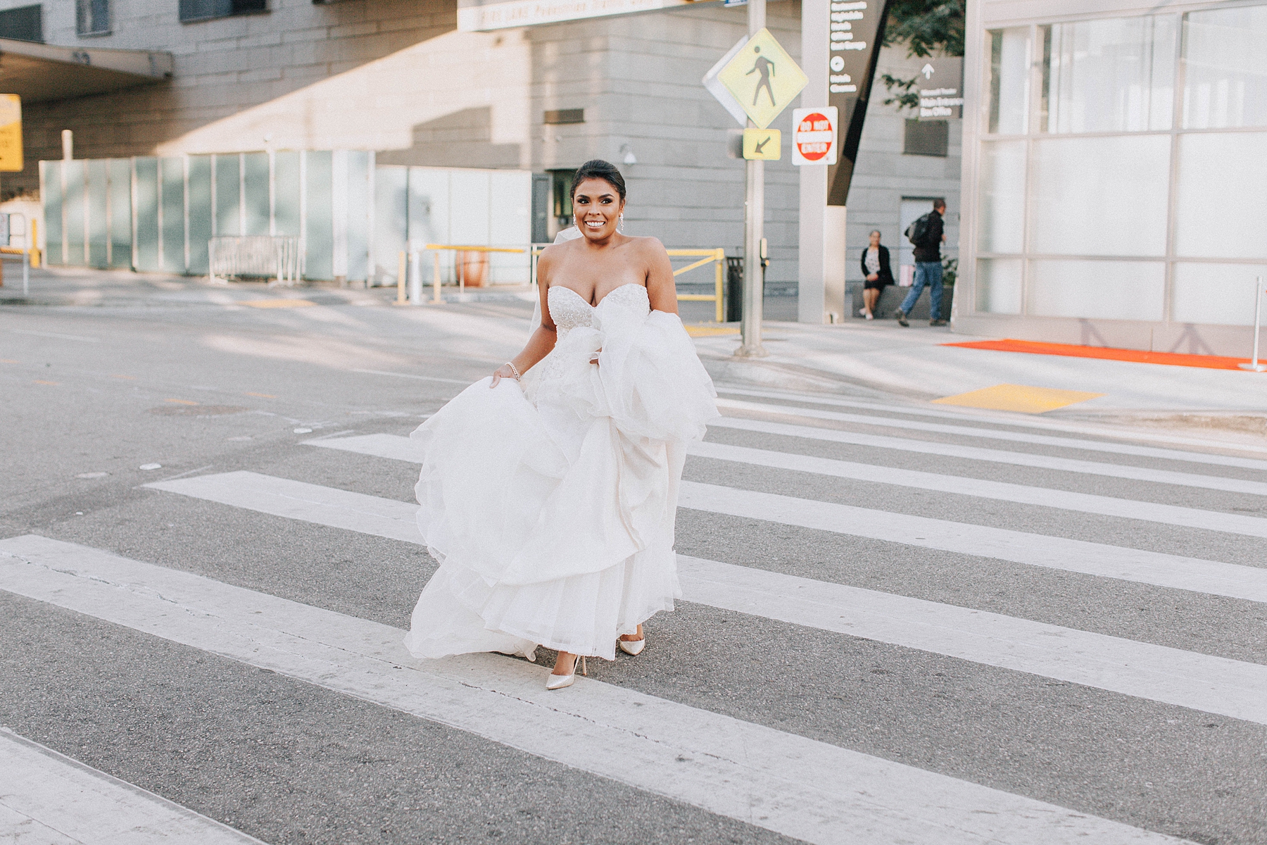 Bride First Look, Marriott Downtown Los Angeles