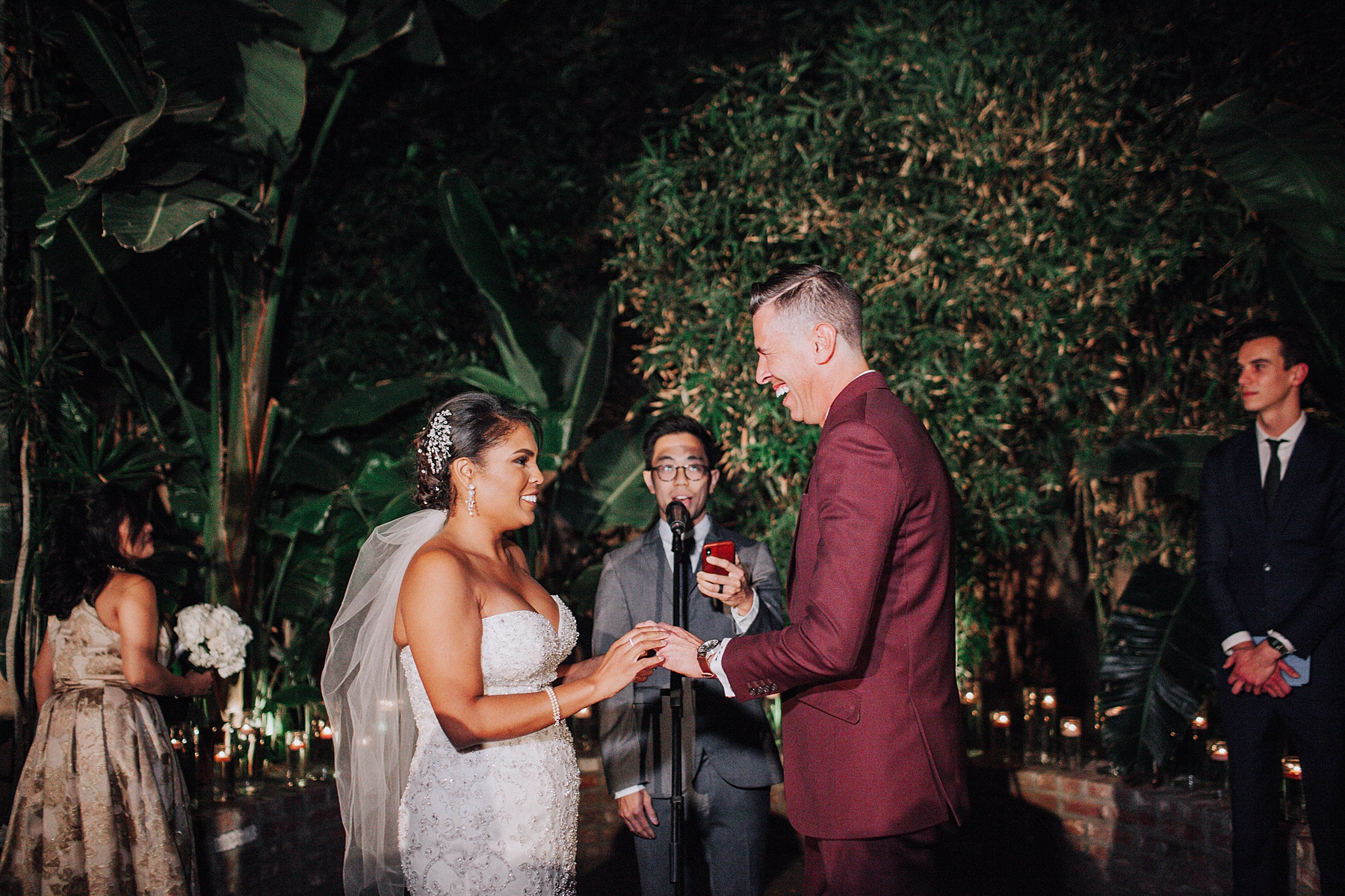 Bride and Groom Vows, Millwick Wedding Downtown Los Angeles