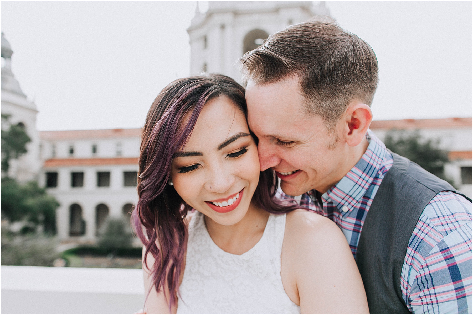 Candid Engagement Photography in Old Town Pasadena