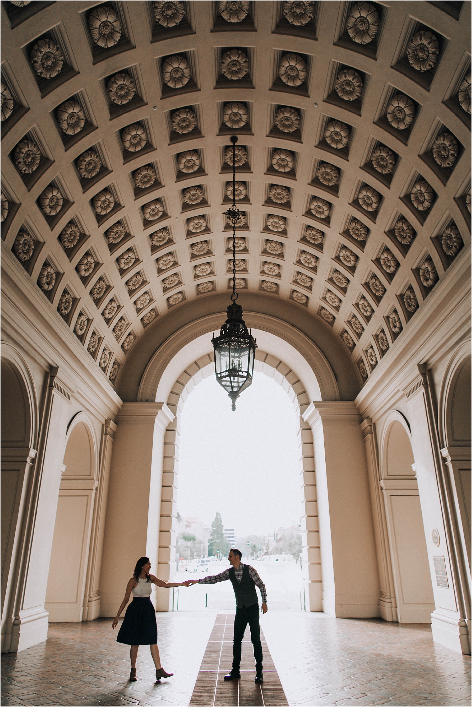 Candid Engagement Photography in Old Town Pasadena