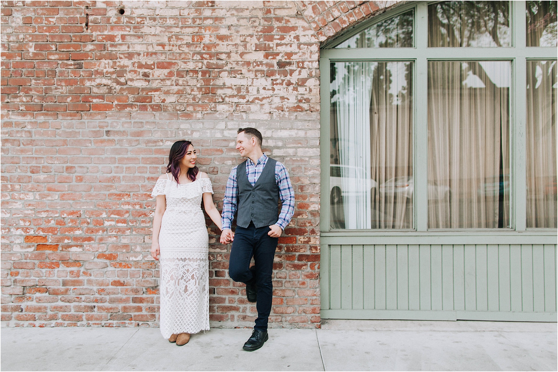 Candid Engagement Photography in Old Town Pasadena