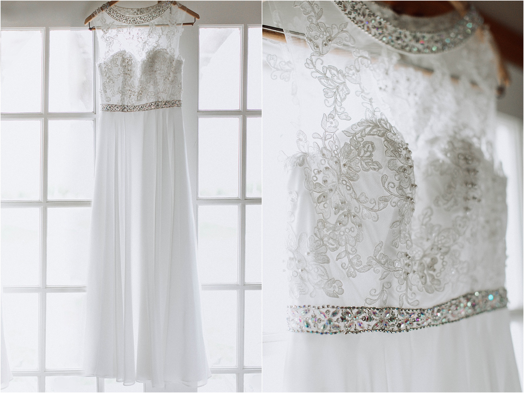 Vasquez Rocks Intimate Wedding & Elopement Photography - Bridal Dress Hanging