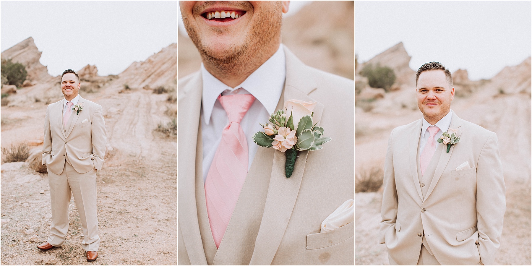 Vasquez Rocks Intimate Wedding & Elopement Photography - Groom's portraits