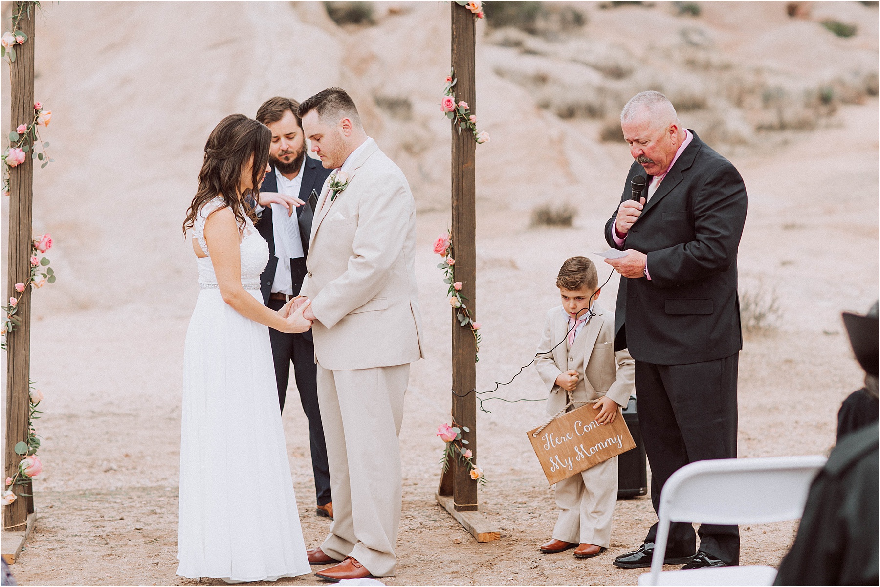Vasquez Rocks Intimate Wedding & Elopement Photography - Ceremony Coverage