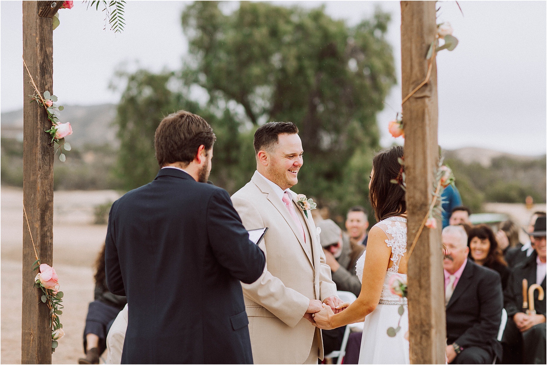 Vasquez Rocks Intimate Wedding & Elopement Photography - Vow exchange