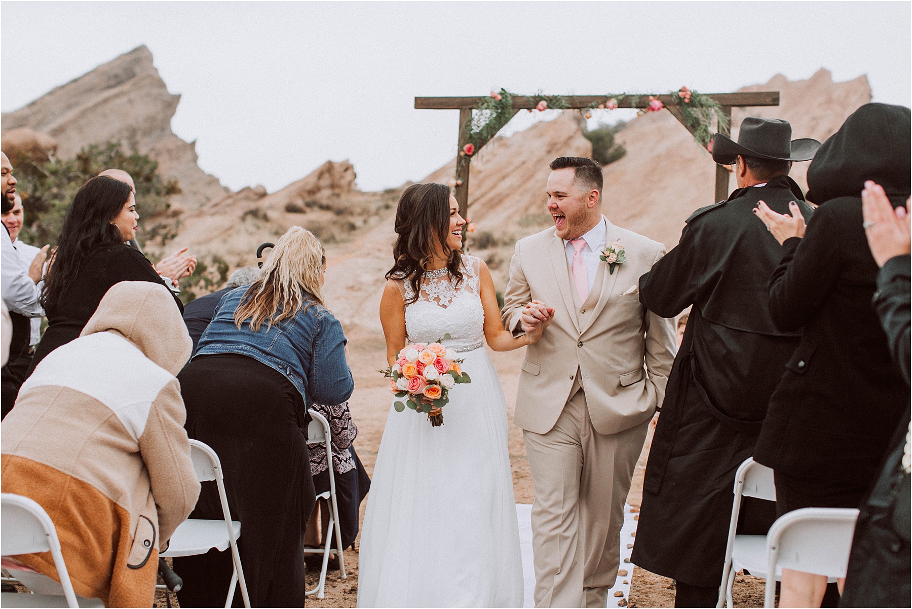 Vasquez Rocks Intimate Wedding & Elopement Photography - Recessional