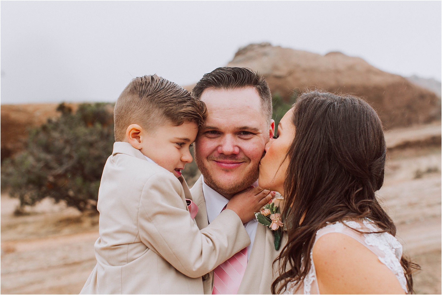 Vasquez Rocks Intimate Wedding & Elopement Photography - Bride & Groom Portraits