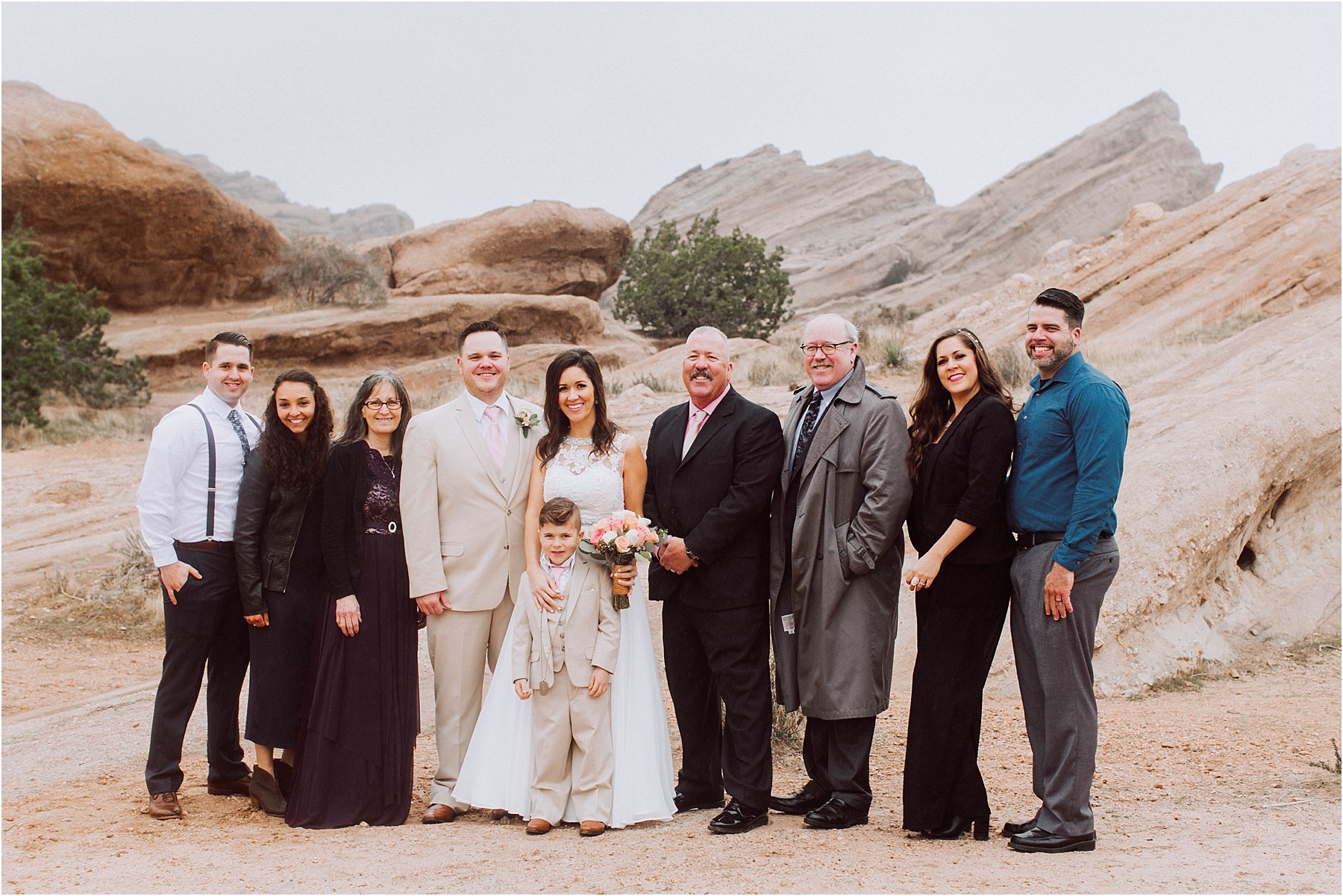 Vasquez Rocks Intimate Wedding & Elopement Photography - Family Formal Portraits