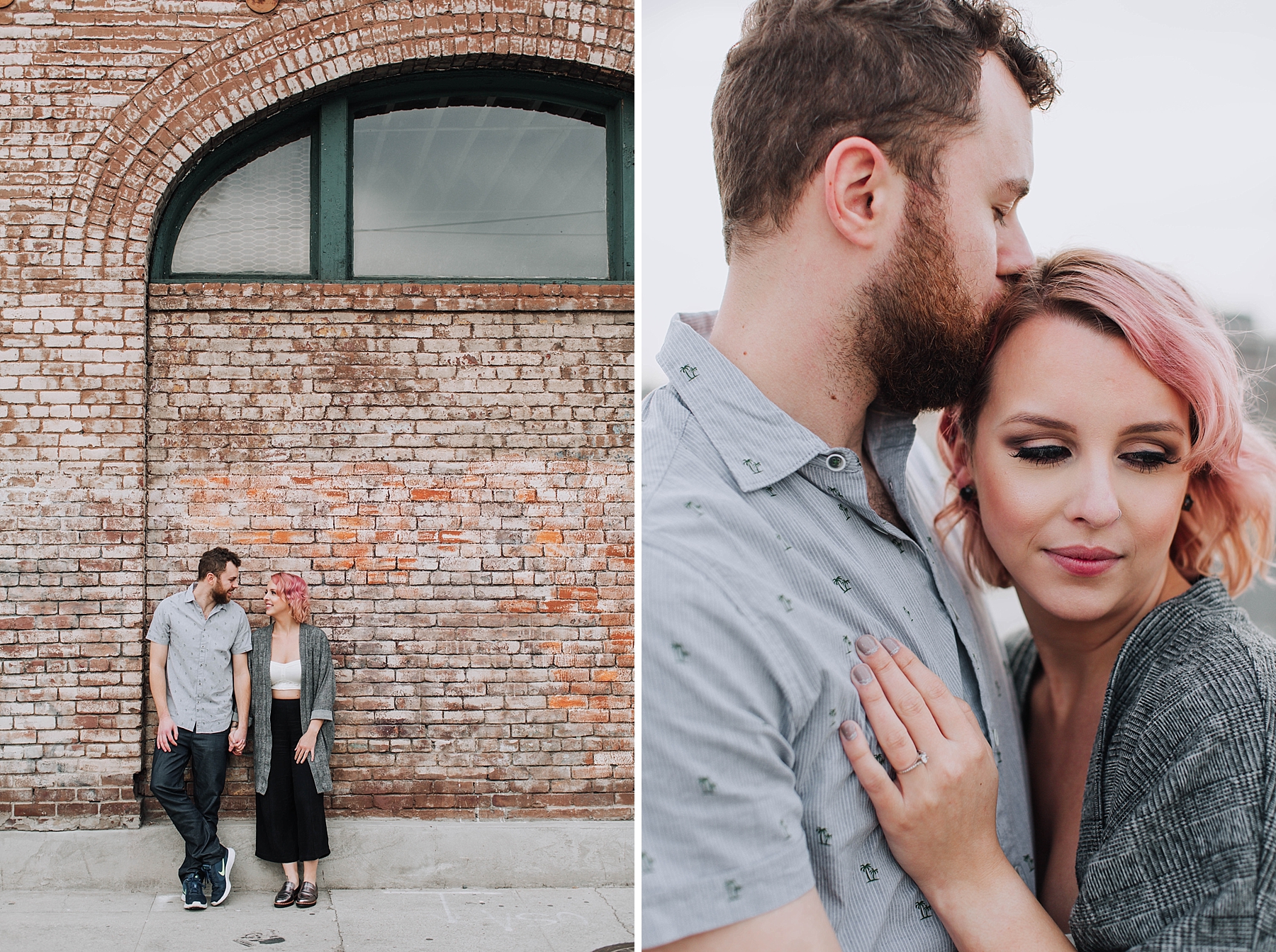 Downtown Los Angeles Engagement Photo Shoot