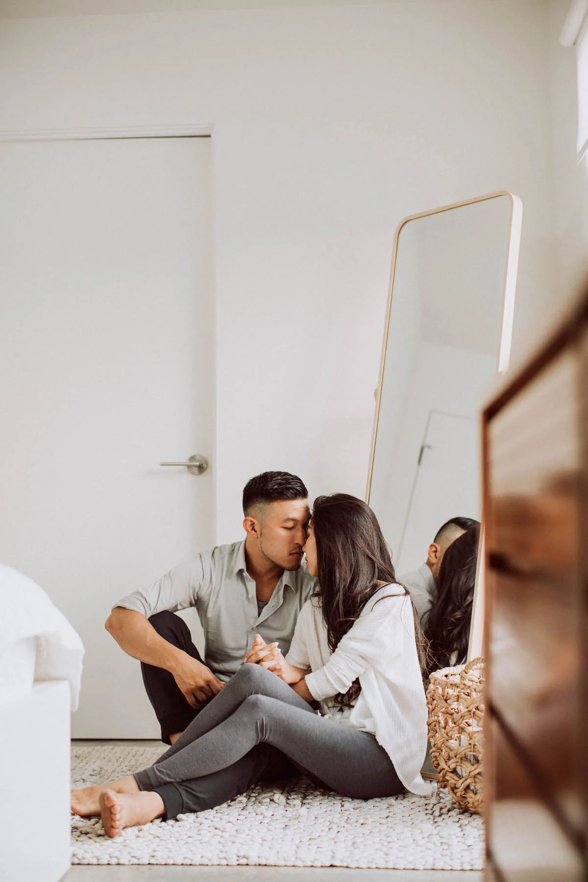 Emily &amp; Jonathan - Engagement Session at Home &amp; Angeles Crest Forest