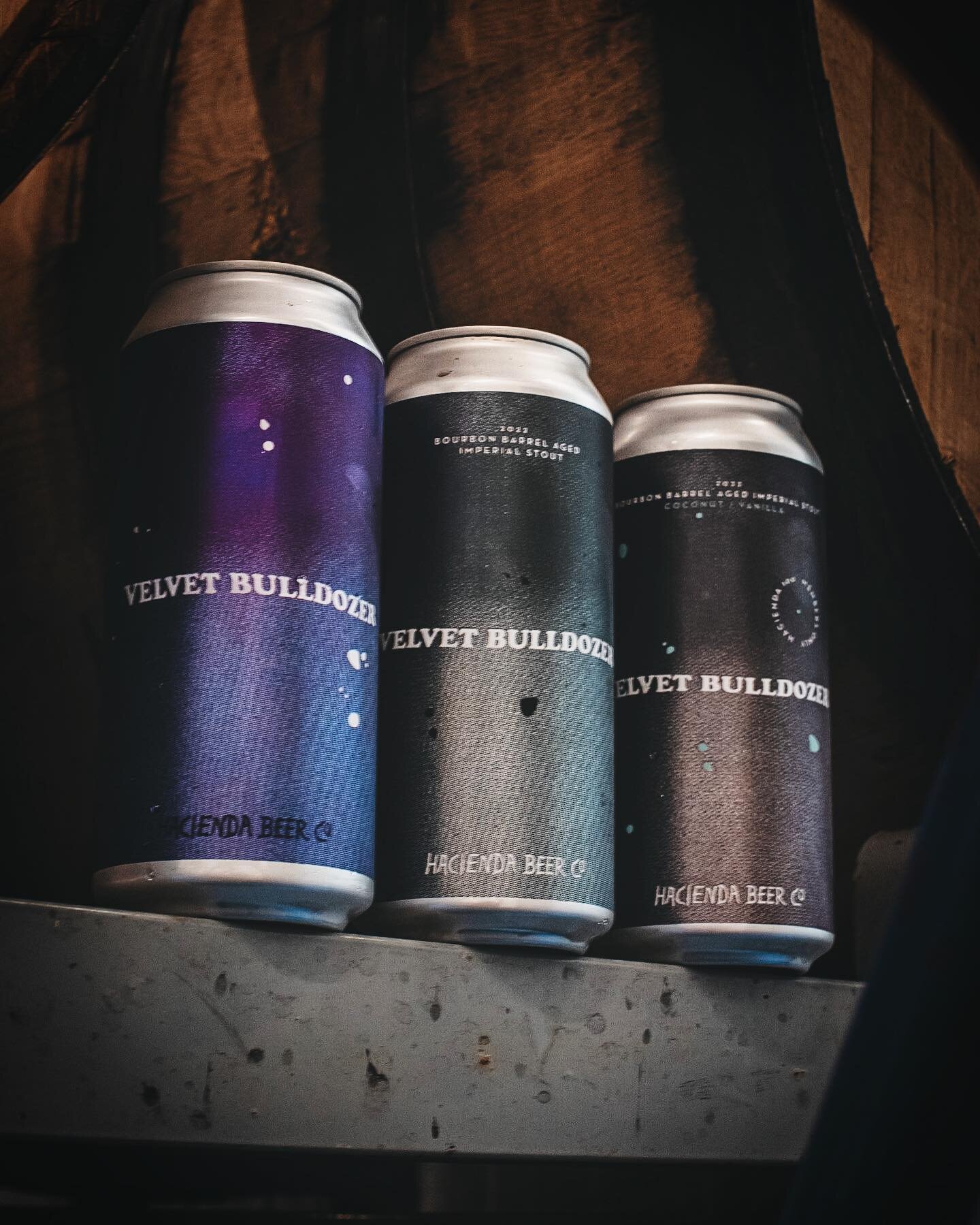 A TRIFECTA OF VELVET BULLDOZER ARRIVES FRIDAY. 😈😈😈

Pre-order today to ensure you get snag some of these cans. 

Velvet Bulldozer 2022 is our yearly, massive imperial stout&mdash;this year's beer is conditioned on a ton of cacao nibs, Madagascar &