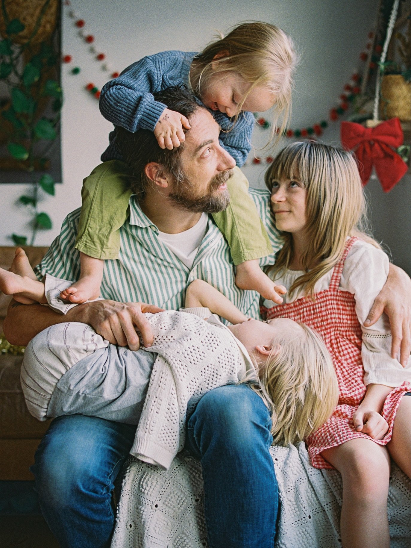 From mine, to yours, Merry Christmas. 
A mix of film and digital family self portraits.