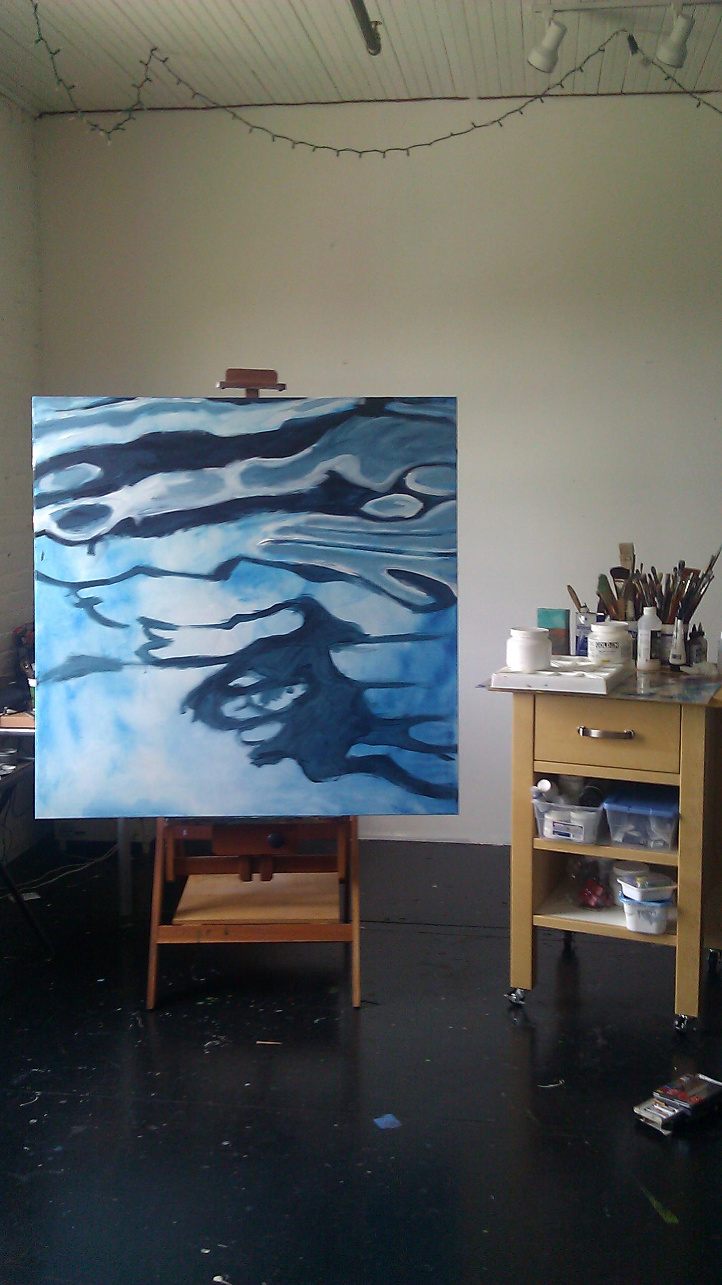 Abstract Landscape Water Painting Documentation