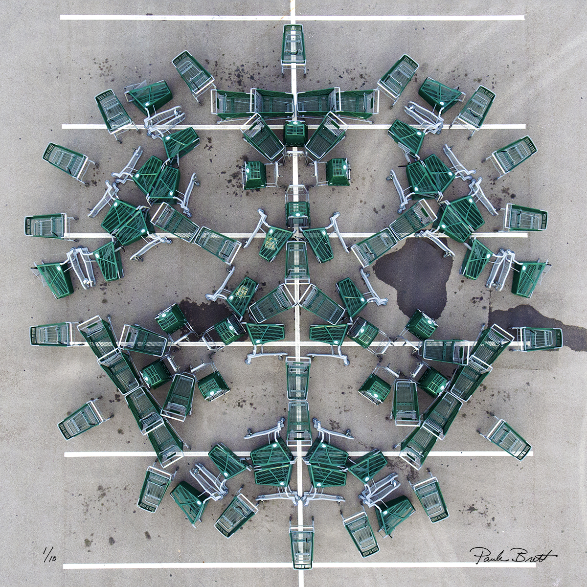 Green Shopping Cart Mandala (Bass Pro Shops, 2016)