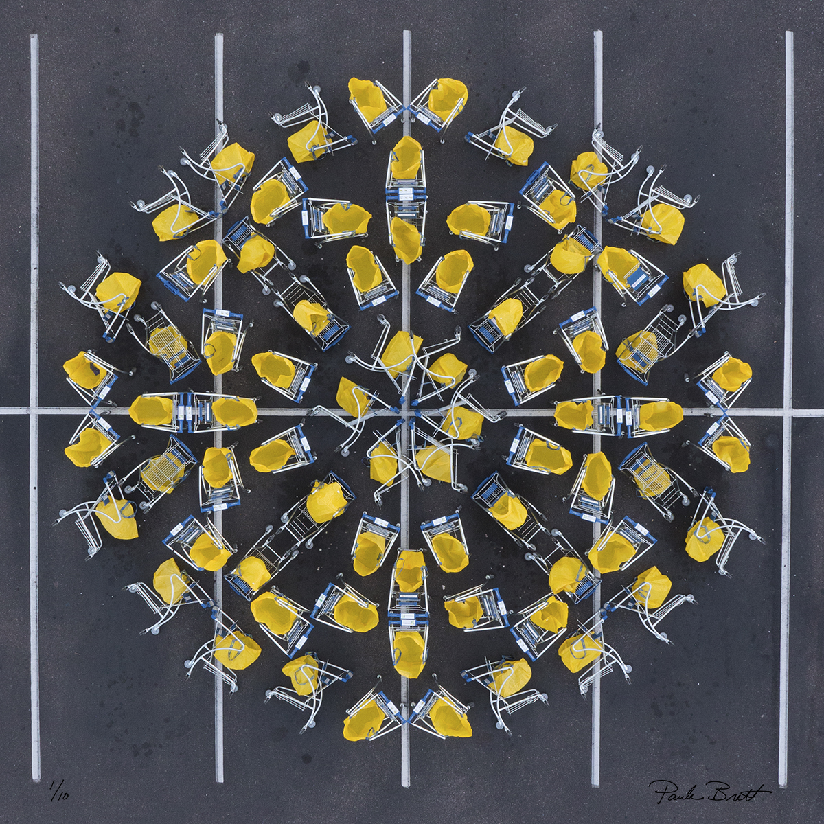Yellow Shopping Cart Mandala (IKEA, 2016)