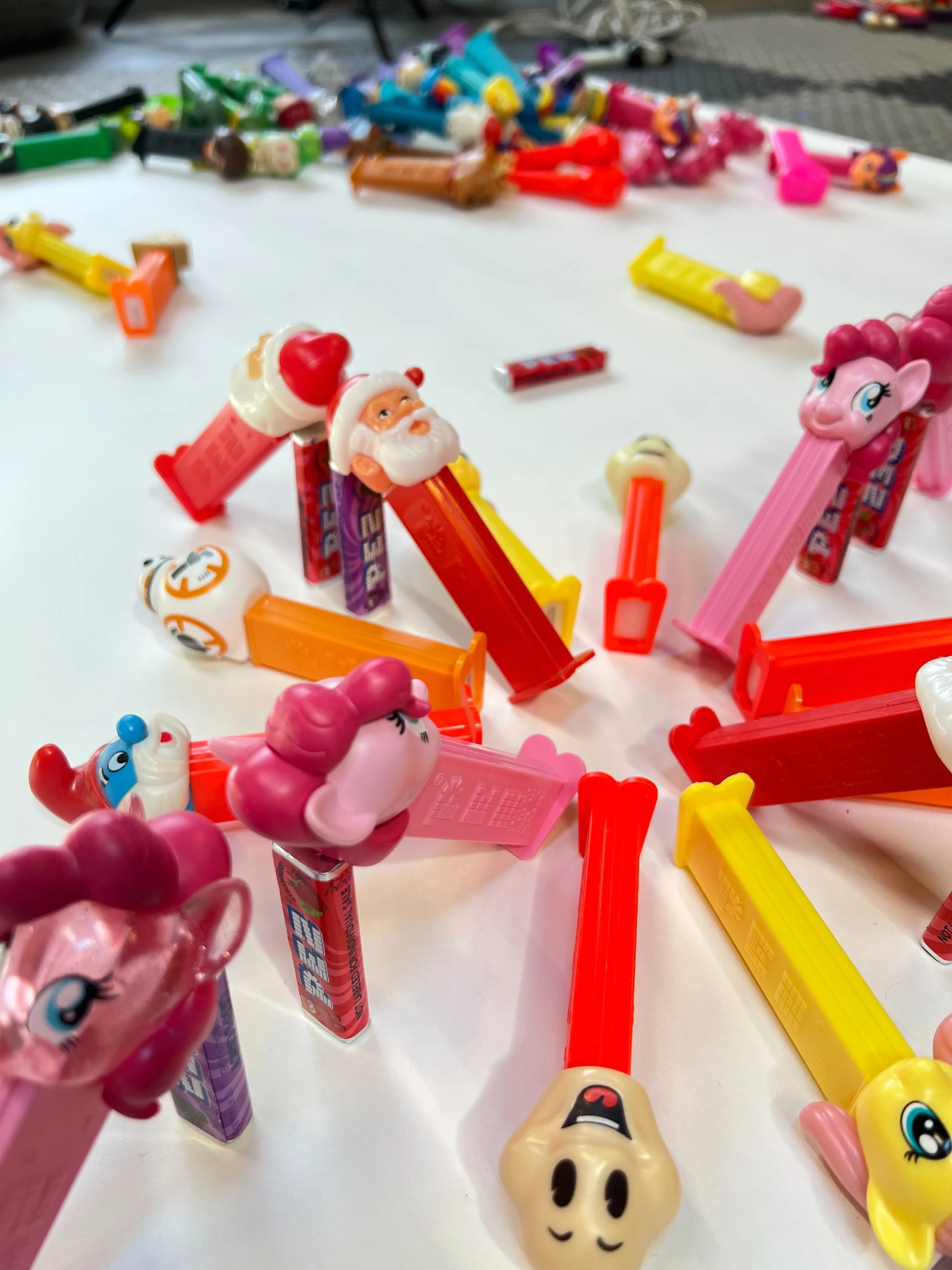 Studio floor.  #pez #pez100thanniversary #pezdispenser #pezcandy