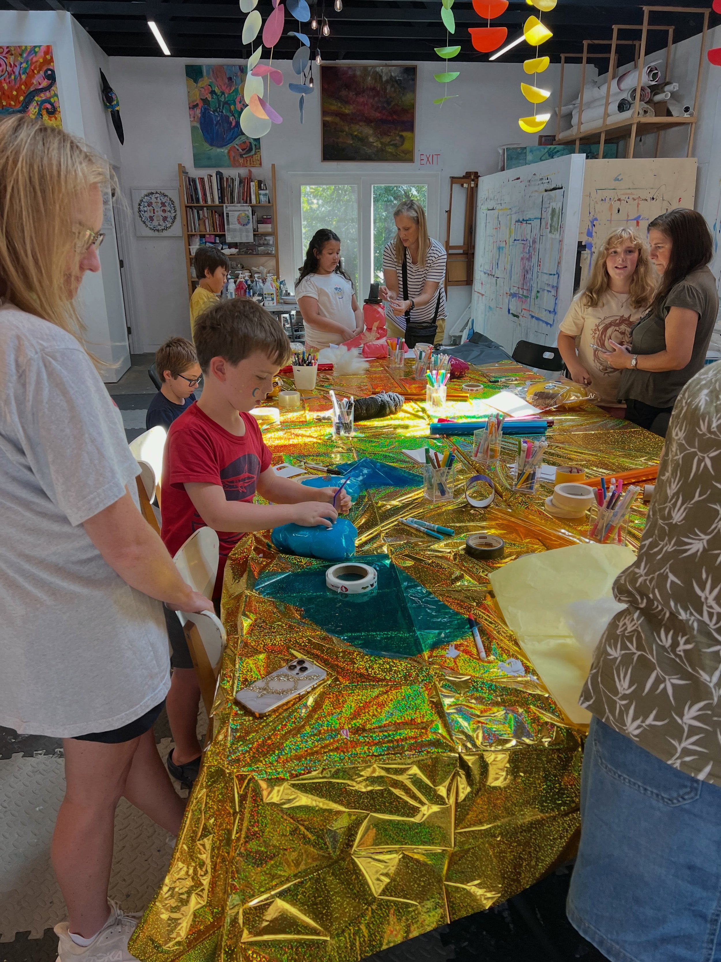 Birthday Party making &ldquo;stuffies&rdquo; in the studio yesterday was a blast! Even the parents got into it with the kids! What a great way to celebrate by getting together and doing a creative play activity!