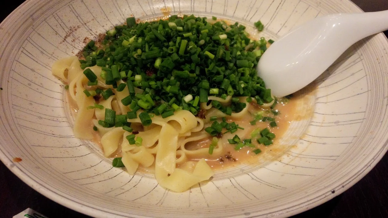 Kishimen - flat noodles from Nagoya, Japan