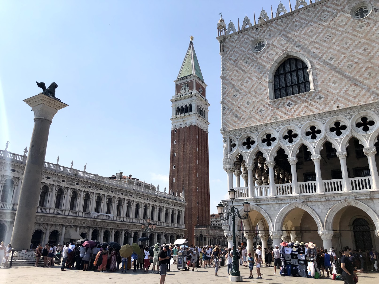 St Mark's Campanile & Doge's Palace, Piazza San Marco, Venice