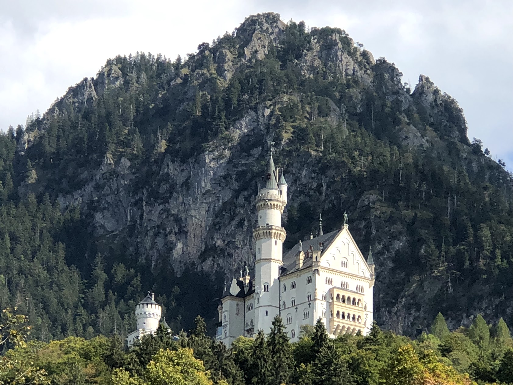 Neuschwanstein Castle and Mountain