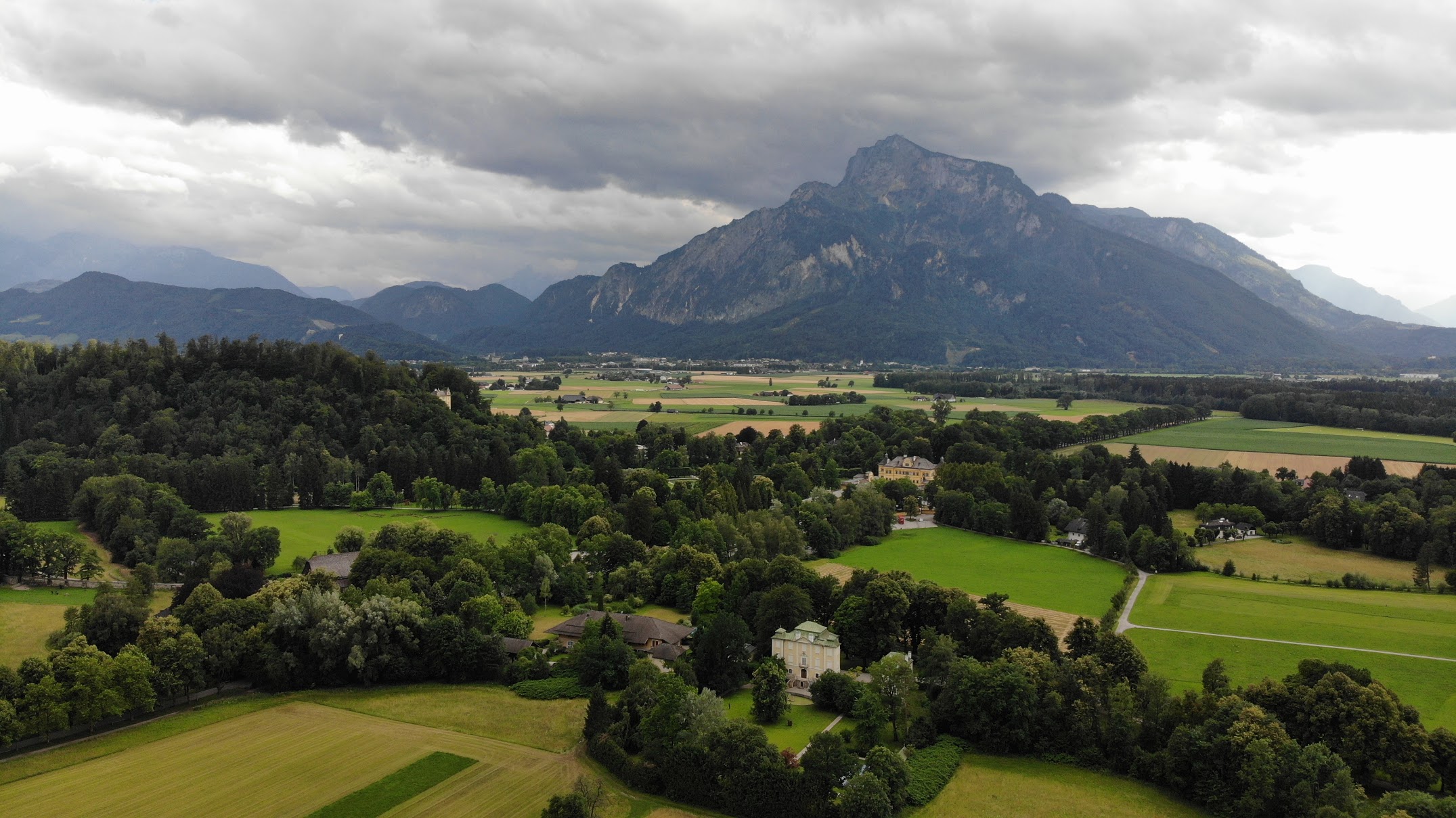 Salzburg fields Drone Photo