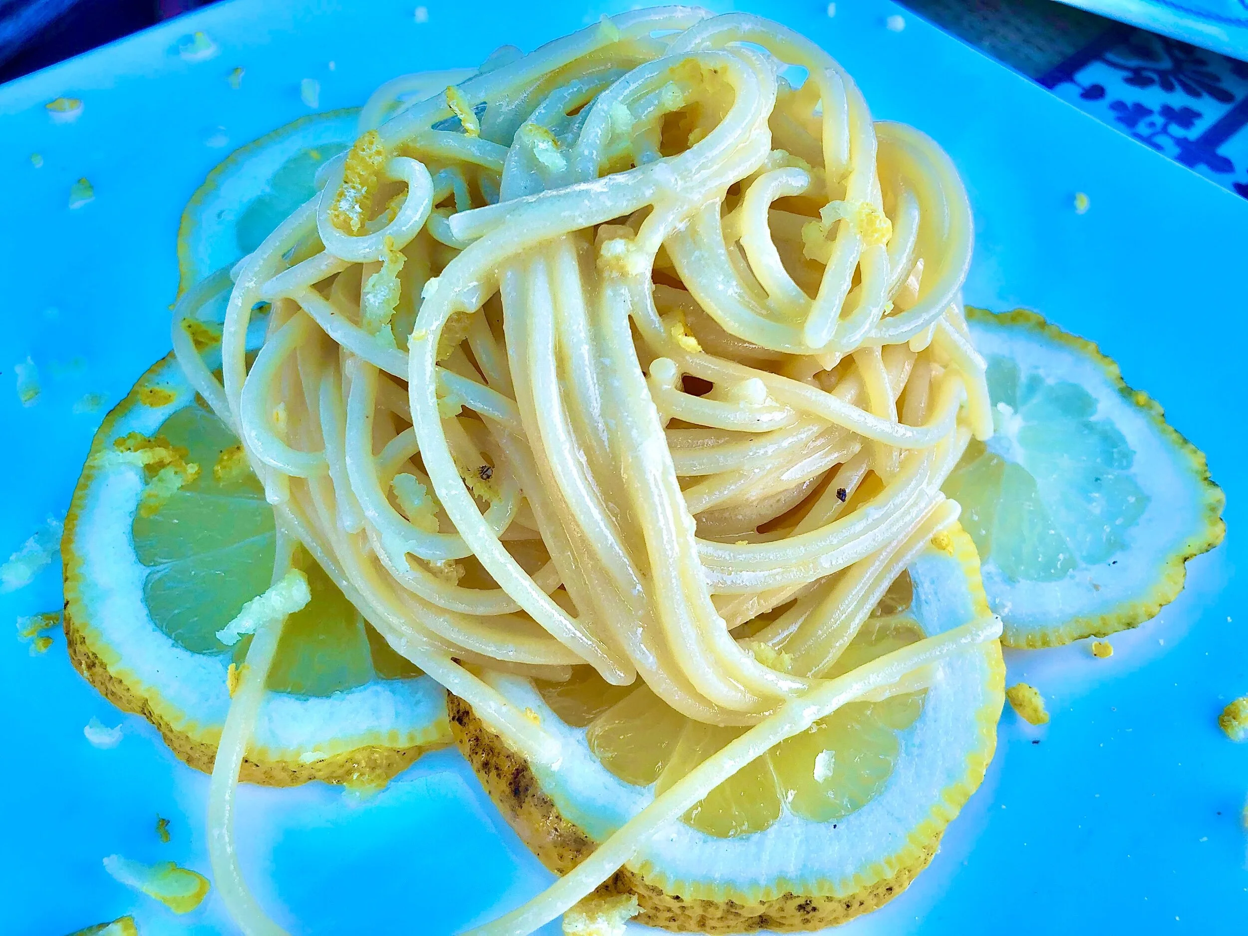 Lemon Cream Pasta: The Famous Italian Food from Amalfi, Campania, Italy