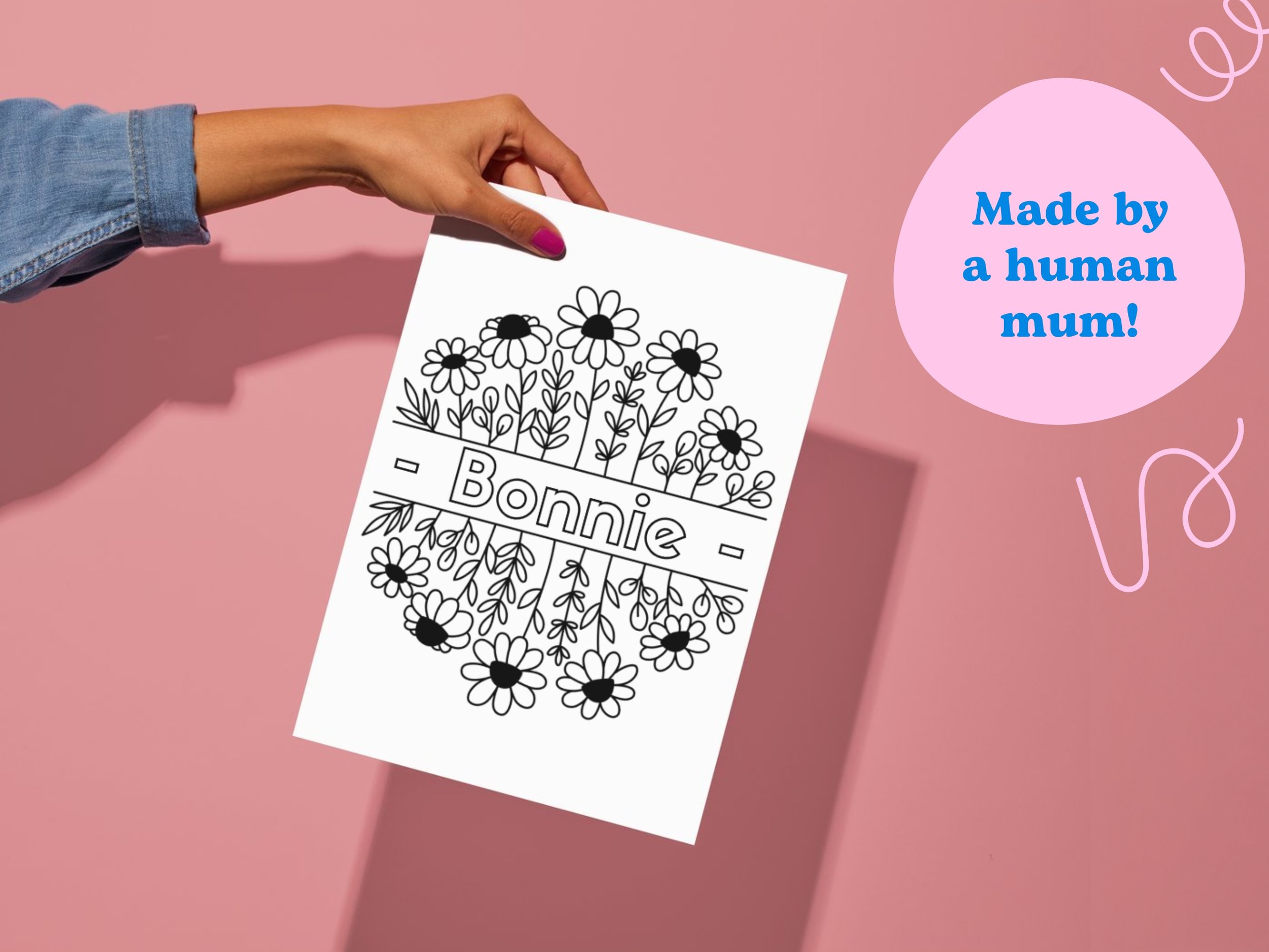 activity book for child named Bonnie