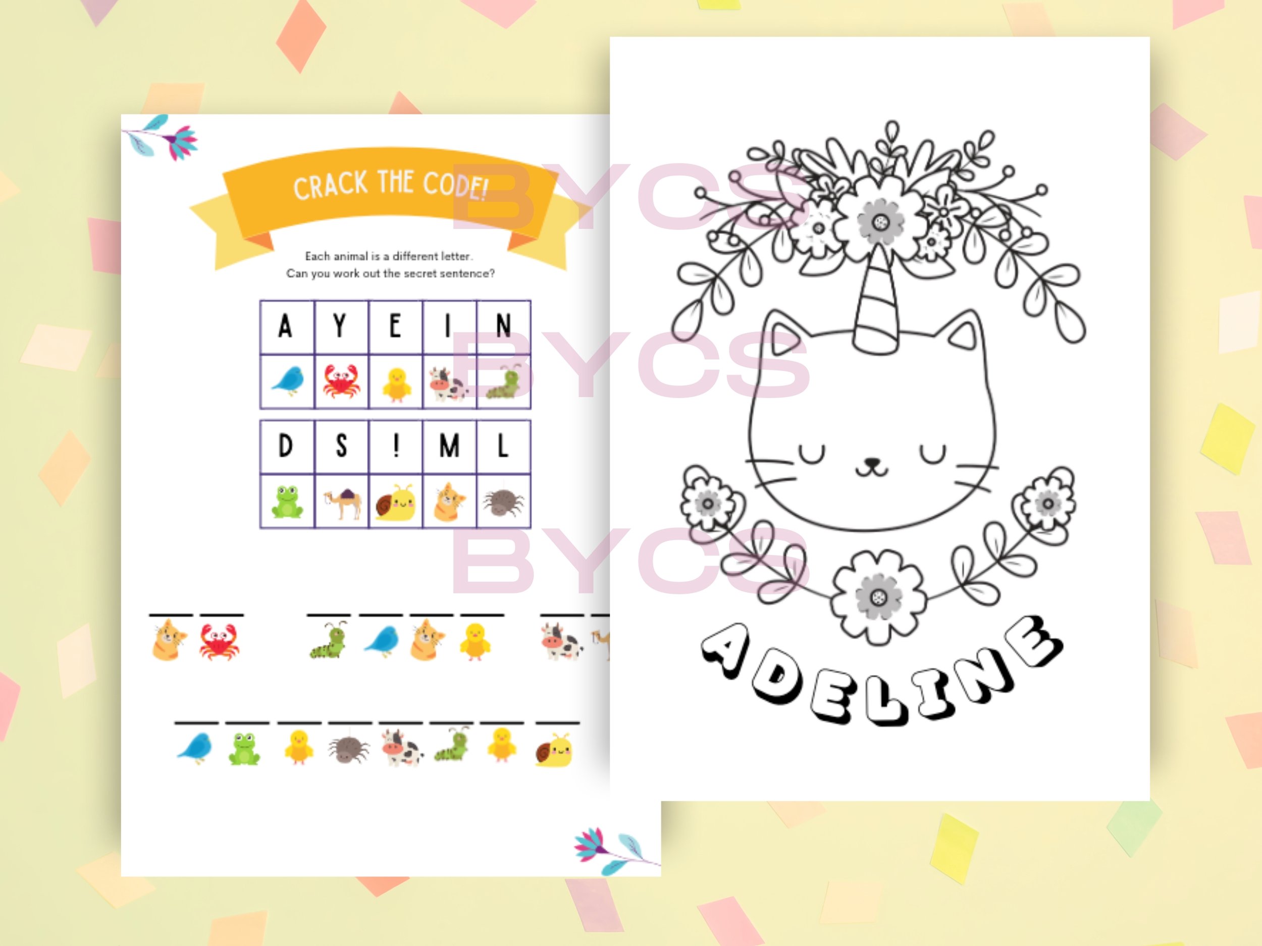 custom activity book