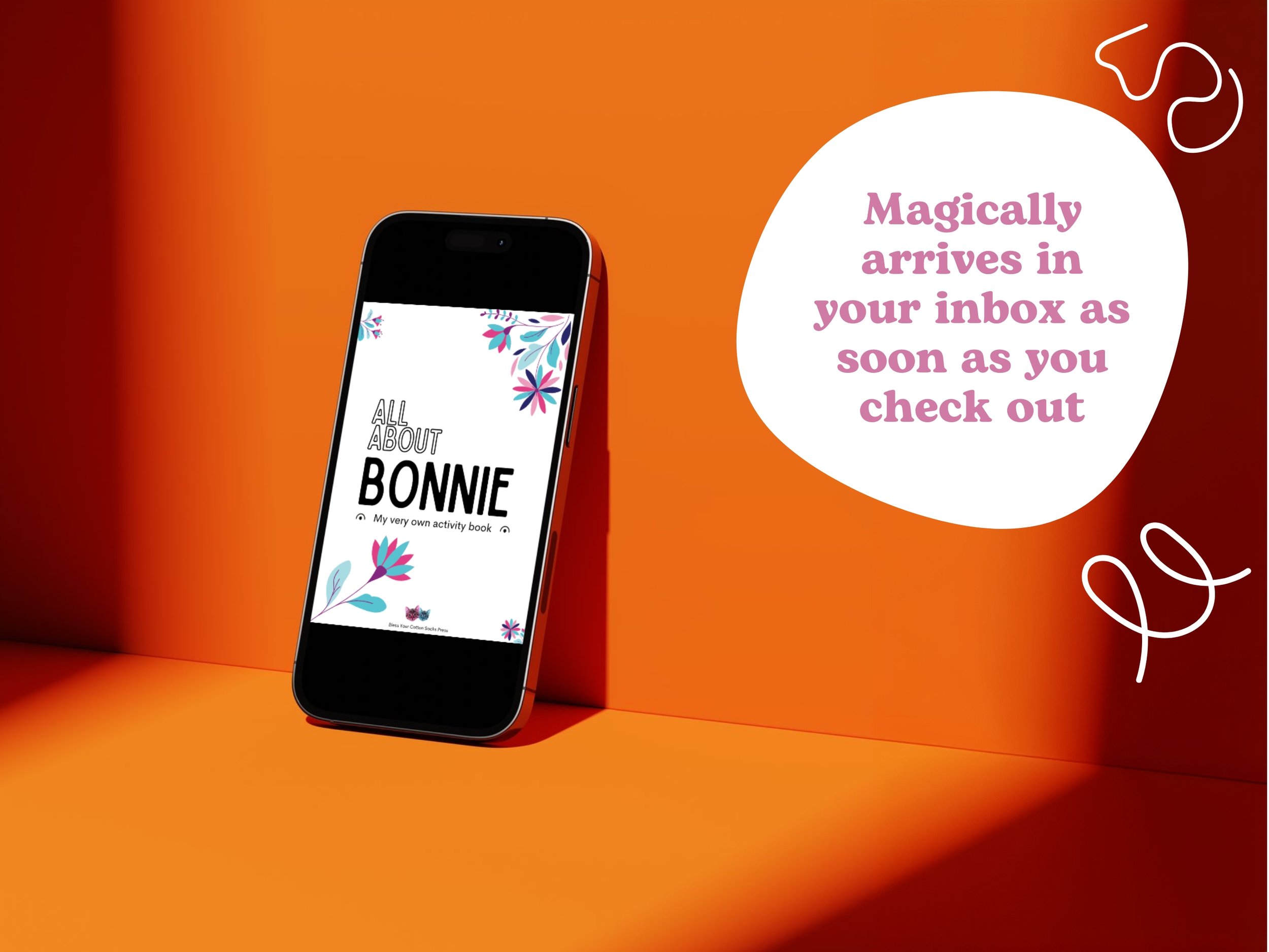 activity book for child named Bonnie