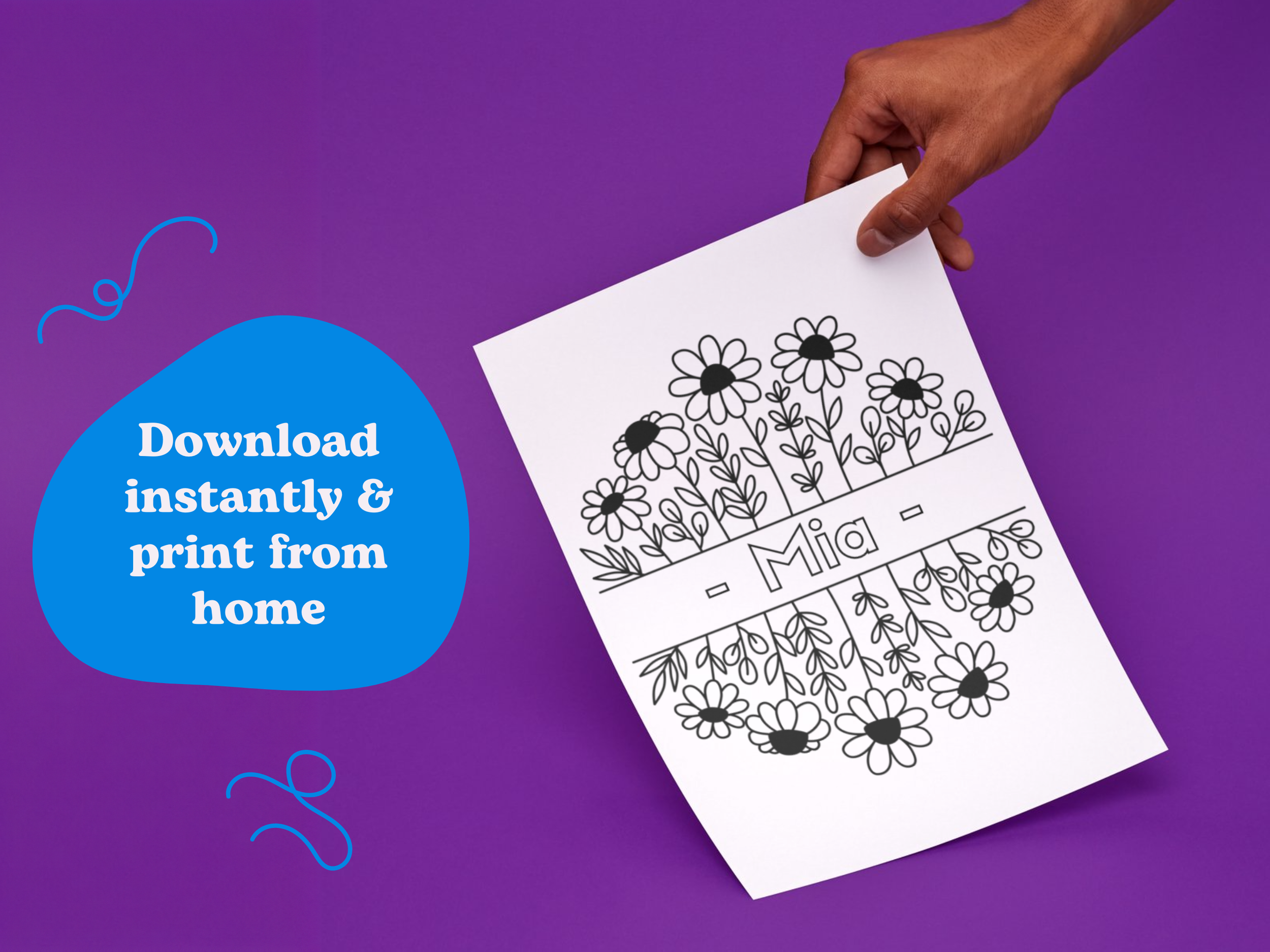 activity book for child named Mia