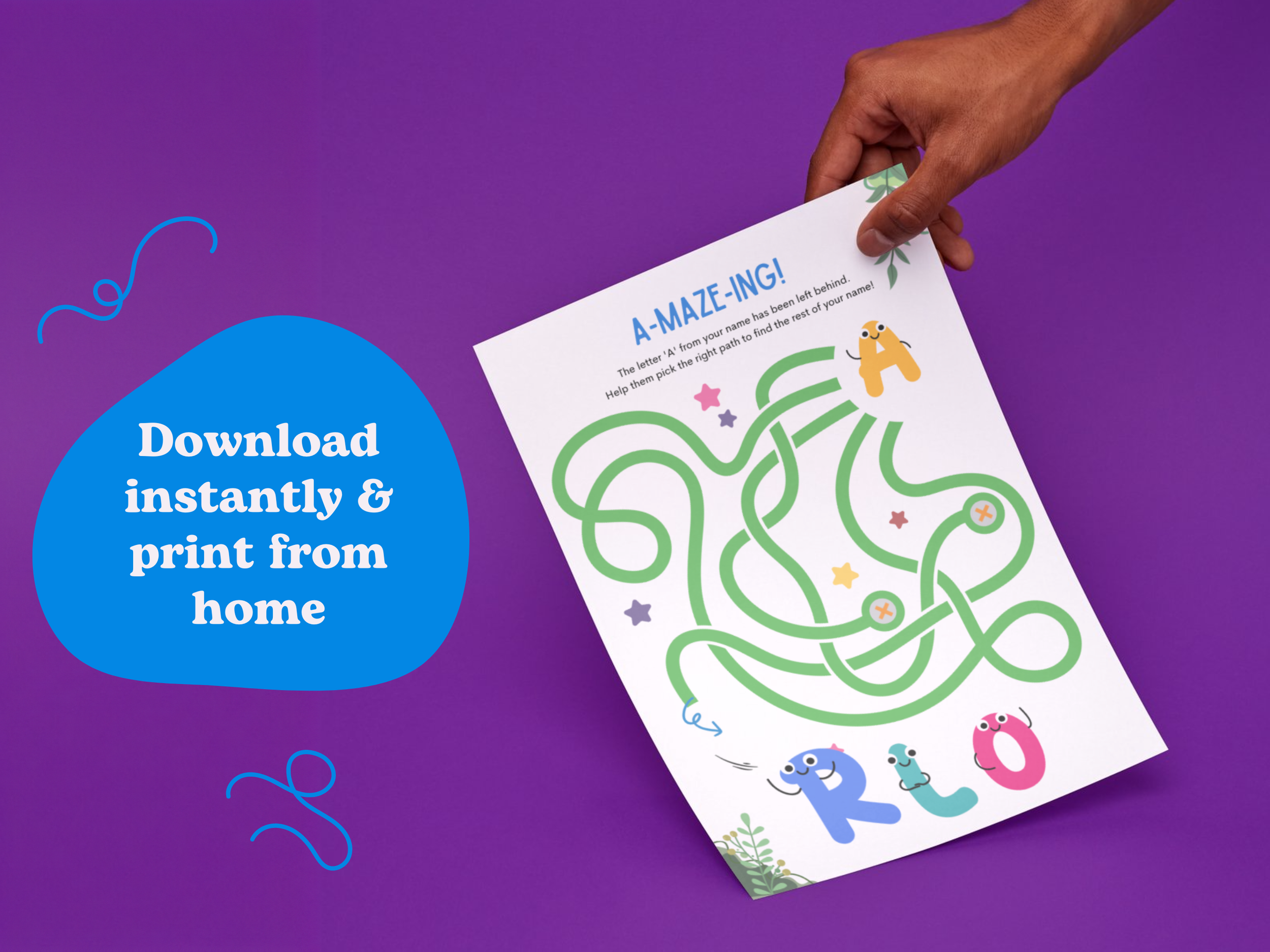 maze puzzle for a kid called Arlo