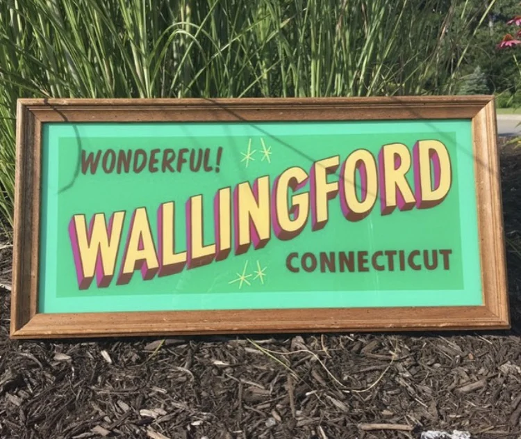 Wonderful Wallingford!, enamel on glass