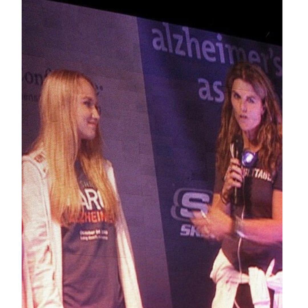 Being interviewed by Maria Shriver at The Women's Conference 2010