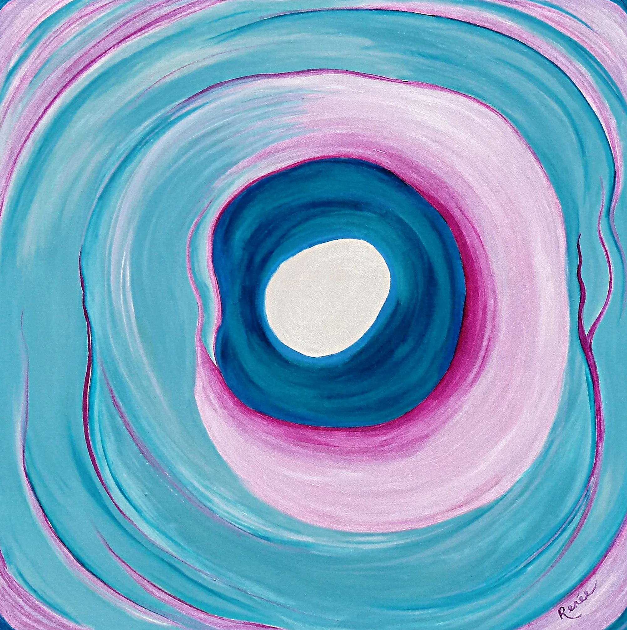 "Emergence in Pink and Blue"