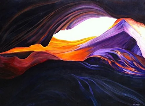 "Looking into the Light" (Antelope Slot Canyon Series)