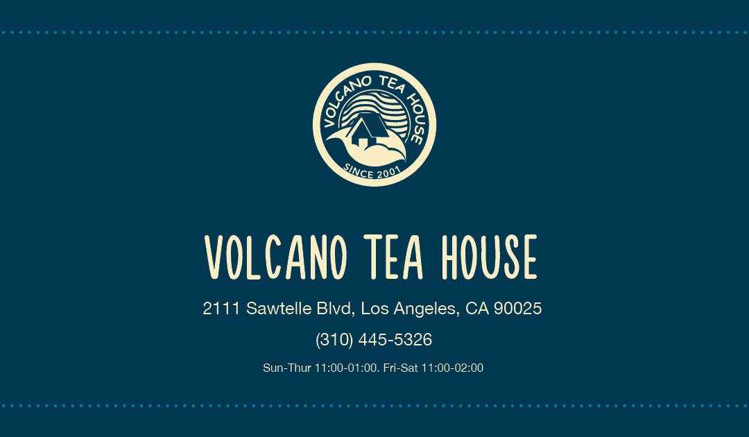 Volcano Tea House Stamp Card - Regular Version
