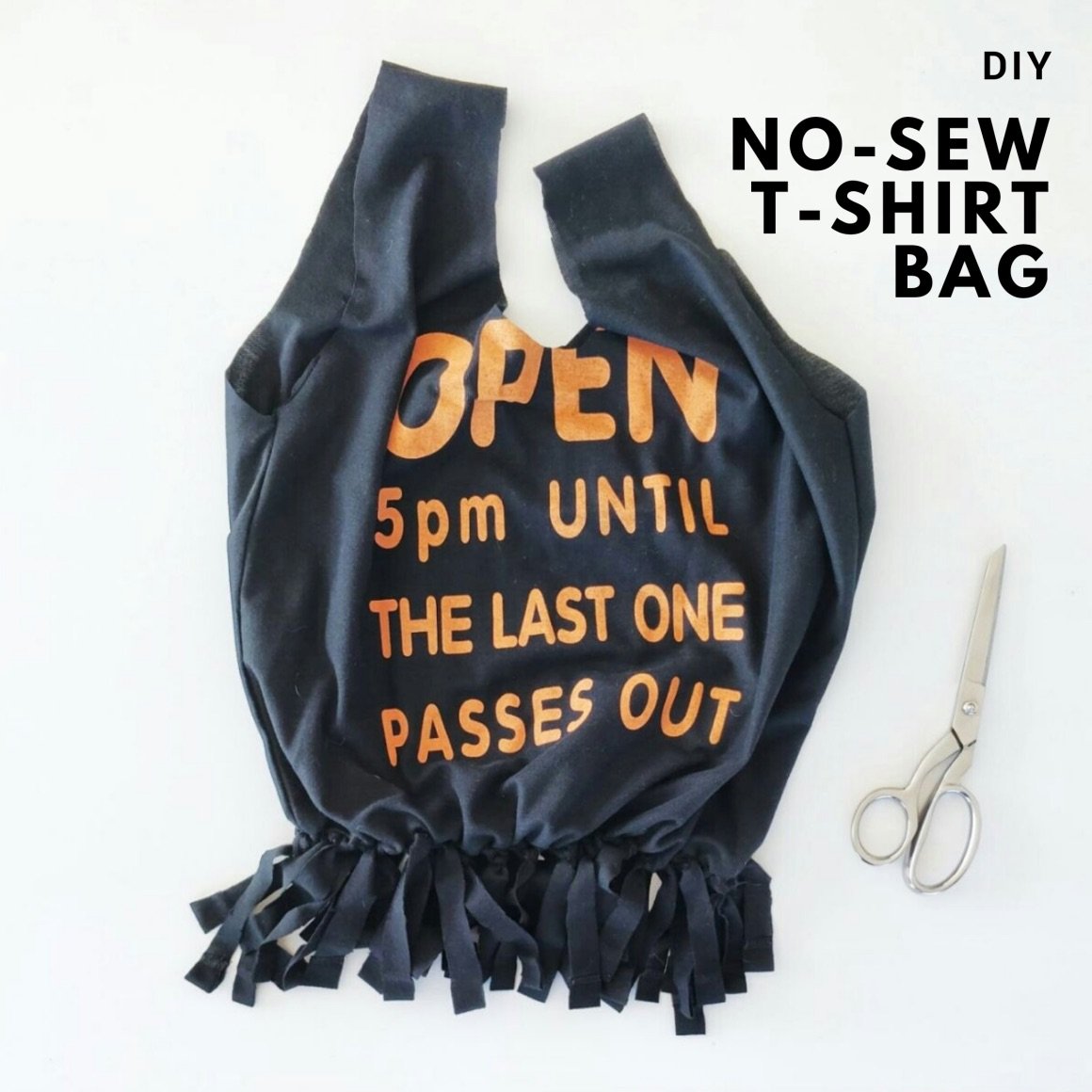 DIY No Sew Produce Bag from and Old T-Shirt - YouTube