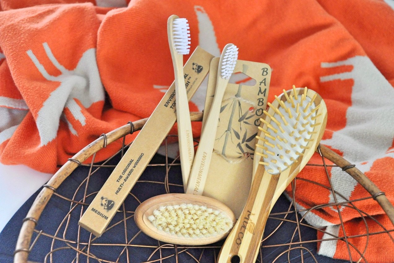 Bamboo+brushes+hair+tooth+nails+Reusable+Nation