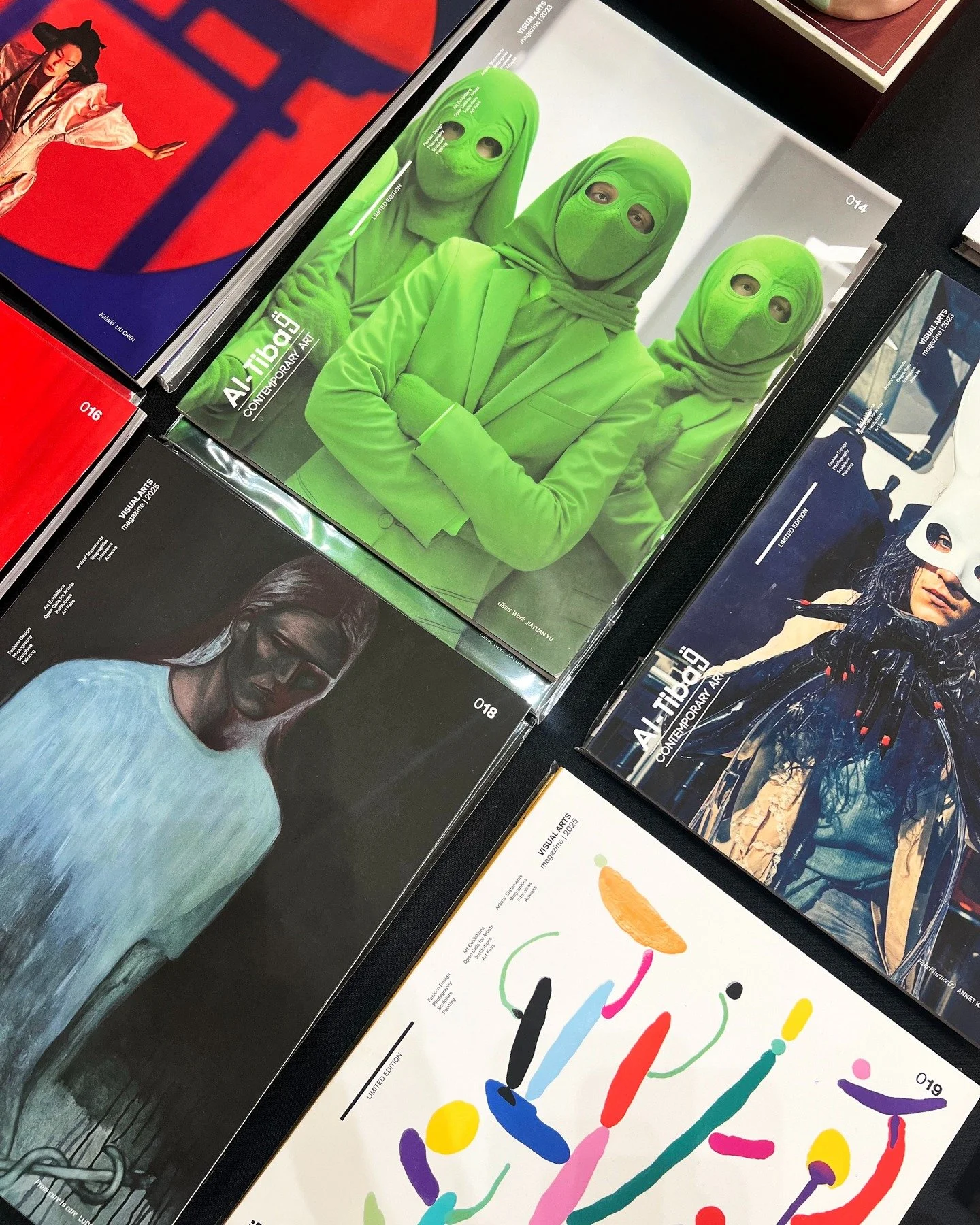 Al-Tiba9 Art Magazine 🤩😍

So grateful to see all these editions of Al-Tiba9 Magazine. Seven years of creativity, dialogue, and inspiration shared with artists and collectors around the world through the 19 ISSUES that we published since 2018.

Each