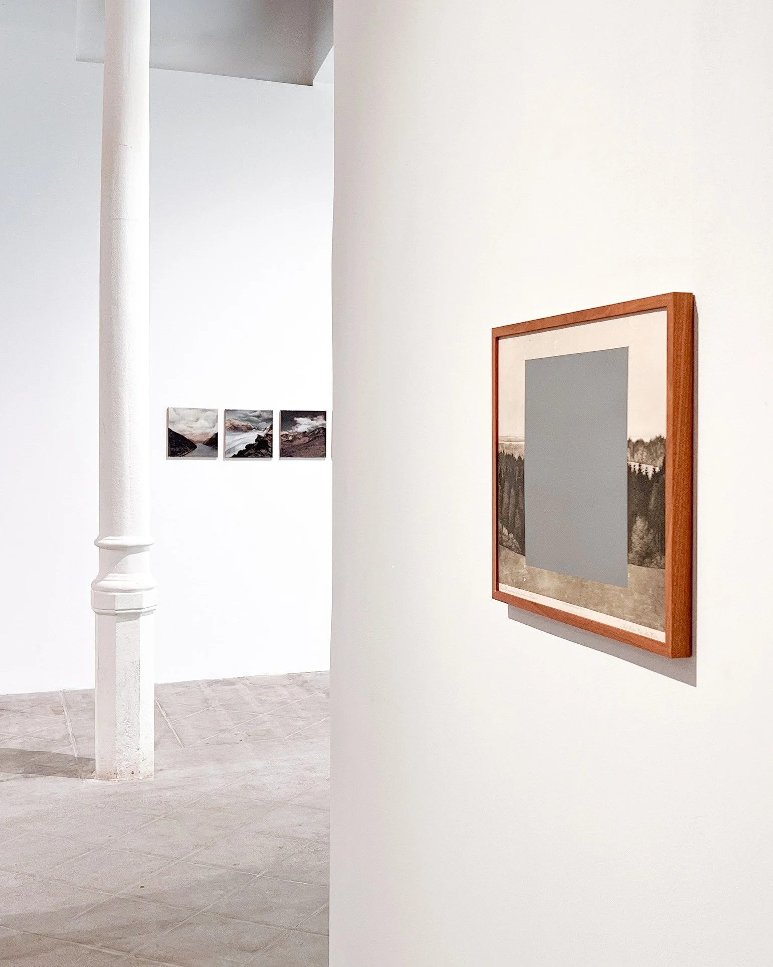 Works by Nicolas Vionnet at Terra Incognita (Unknown Land) &ndash; Part II
Al-Tiba9 Gallery, Comer&ccedil; 11, 08003 Barcelona.

&Uuml;ber allen Wipfeln ist Ruh #1, 2015
Iron mica paint on art print by artist: Karl Haider
40 &times; 50 cm | Unique.

