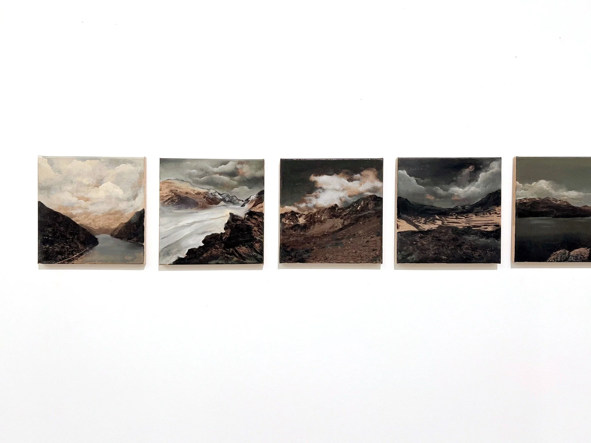 Works by Nicolas Vionnet at Terra Incognita (Unknown Land) &ndash; Part II
Al-Tiba9 Gallery, Comer&ccedil; 11, 08003 Barcelona.

Landesvermessung, 2016-2026
Oil and photo transfer on unprimed canvas
30 &times; 30 cm | Unique.

The Swiss national coor
