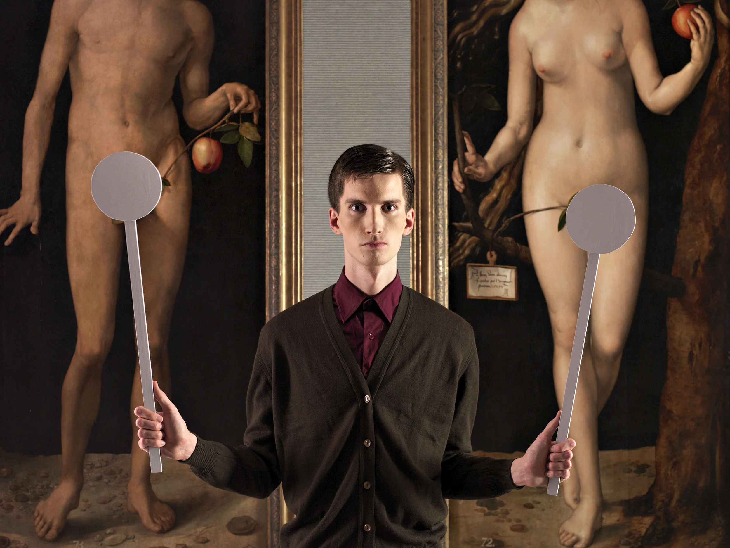 Adam and Eve 2009, colour photograph 101 x 76 cm / 30 x 40 in. Edition of 7 Produced with the cooperation of the Museo Nacional del Prado
