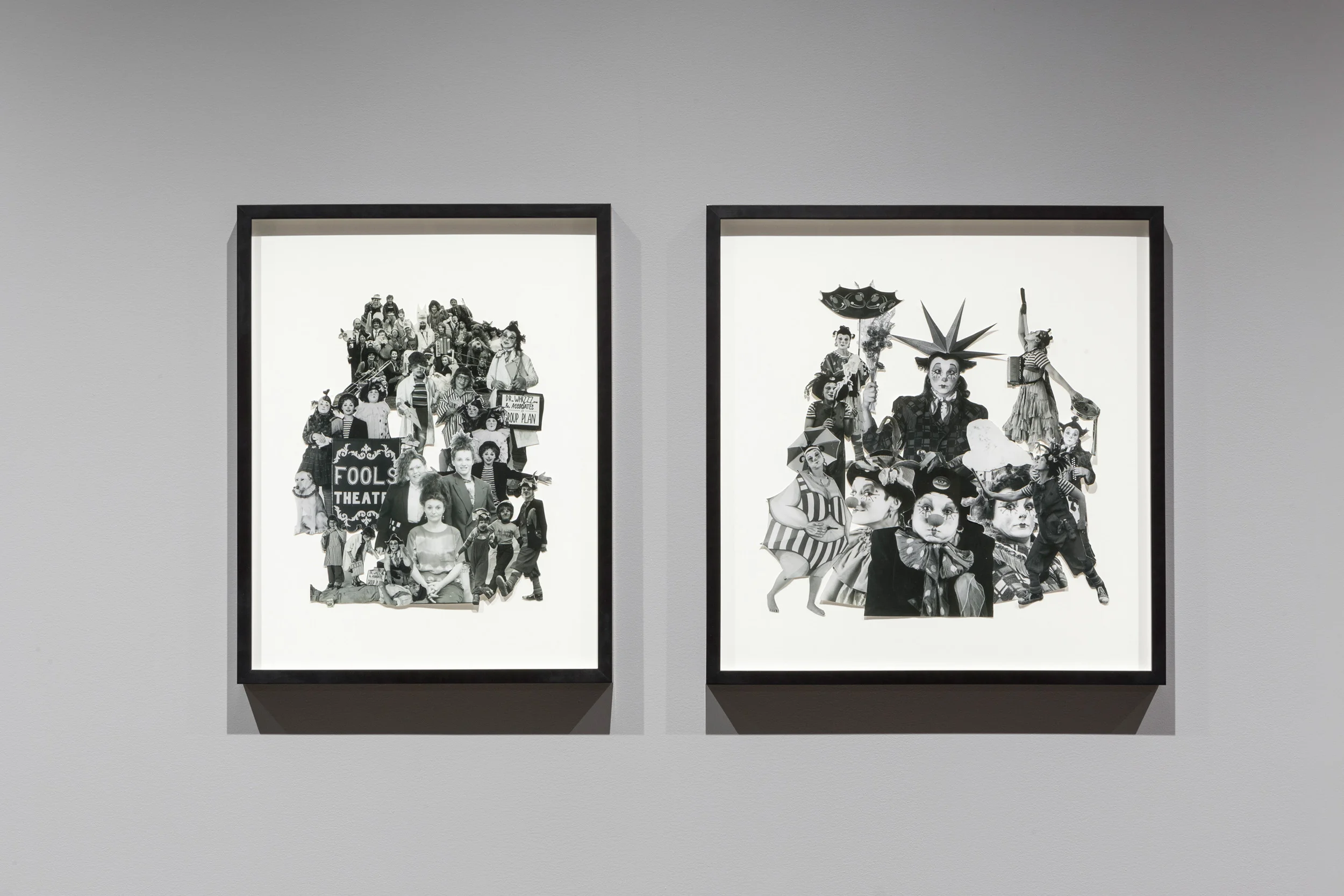Autobiographical Collages , 2014 Collaged photographs by Barbara Txi Hannah. Installation view at Koffler Gallery, Toronto. Produced with the assistance of the Koffler Gallery. Photograph by Toni Hafkenscheid