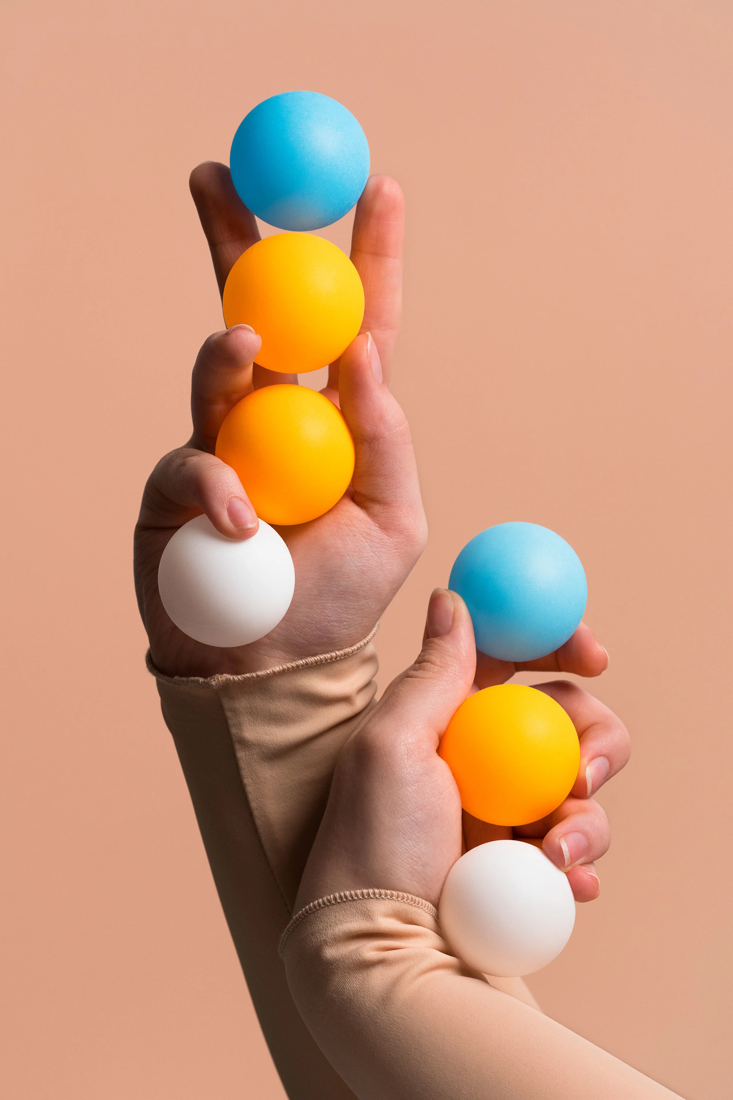 Handheld Case Study (White, Orange, Blue) 3 2018, archival pigment print 61 x 40.5cm / 24 x 16 in). Edition of 2