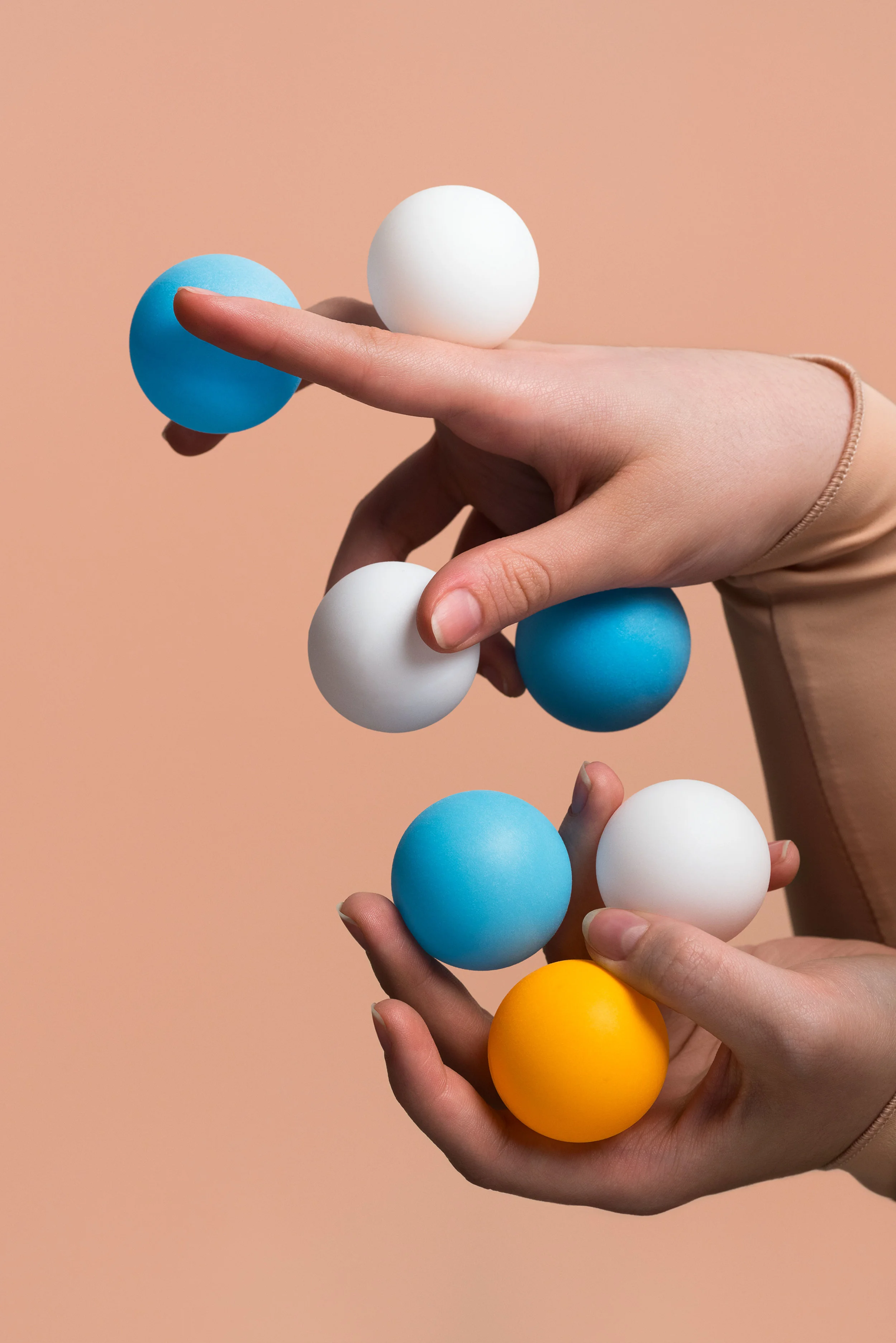Handheld Case Study (White, Orange, Blue) 5 2018, archival pigment print 61 x 40.5cm / 24 x 16 in). Edition of 2