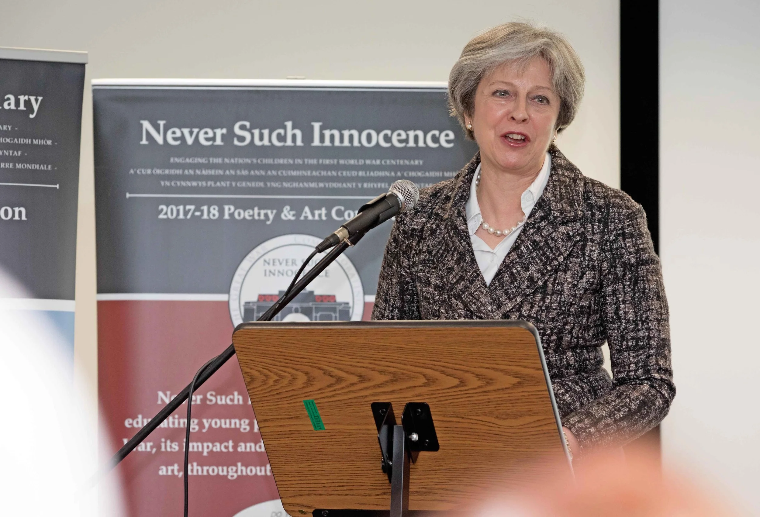 Prime Minister and school pupils attend First World War centenary event