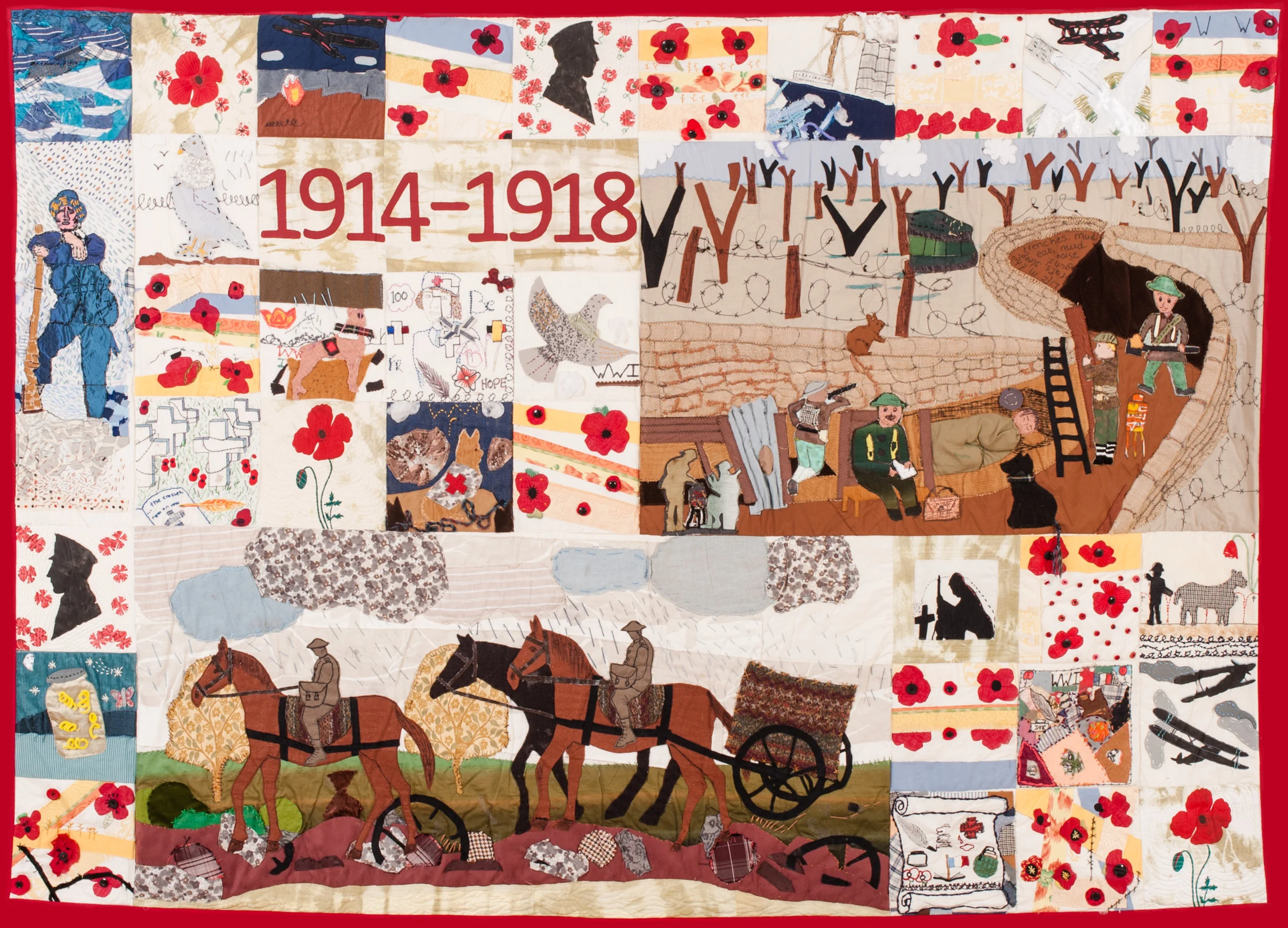 Pupils' quilts to mark First World War Centenary going on display