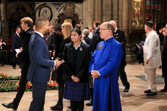 Jasleen speaking with the BBC at Westminster Abbey Credit: Dean and Chapter of Westminster