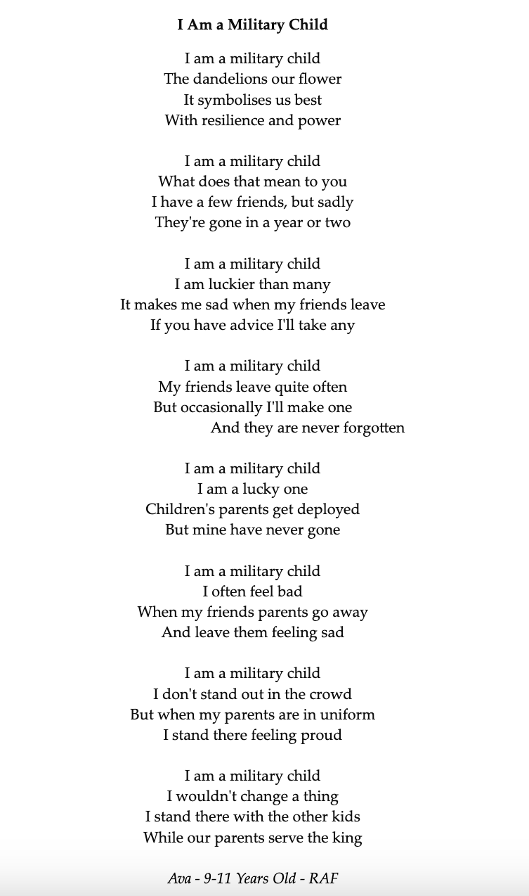 sad military poems